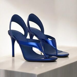 Elegant Blue Women's Heels 40